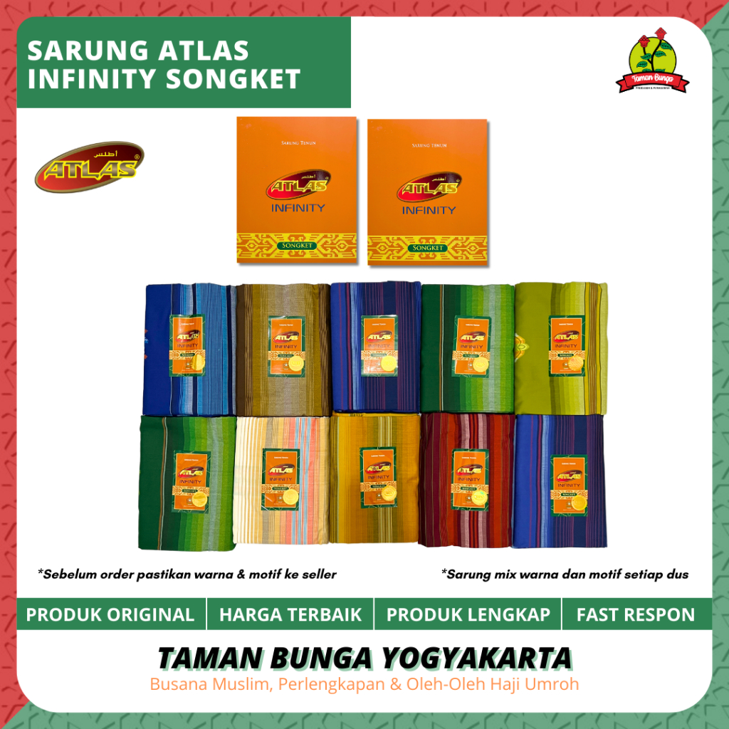 SARUNG ATLAS INFINITY SONGKET / SARUNG ATLAS / SARUNG GROSIR