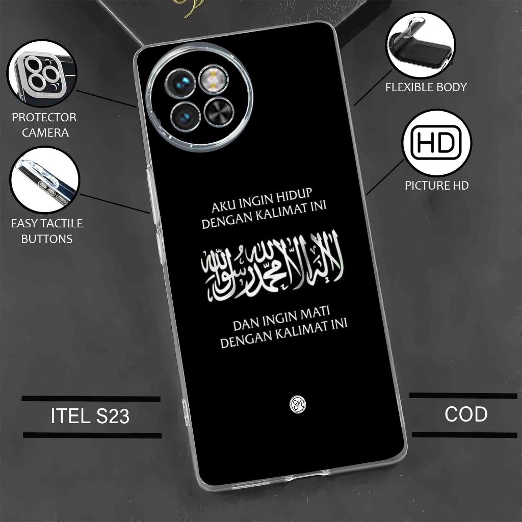 Case ITEL S23 Terbaru - Casing Itel S23 - Softcase karet motif gambar ( QOUTES ) - Kesing Hp - Silik