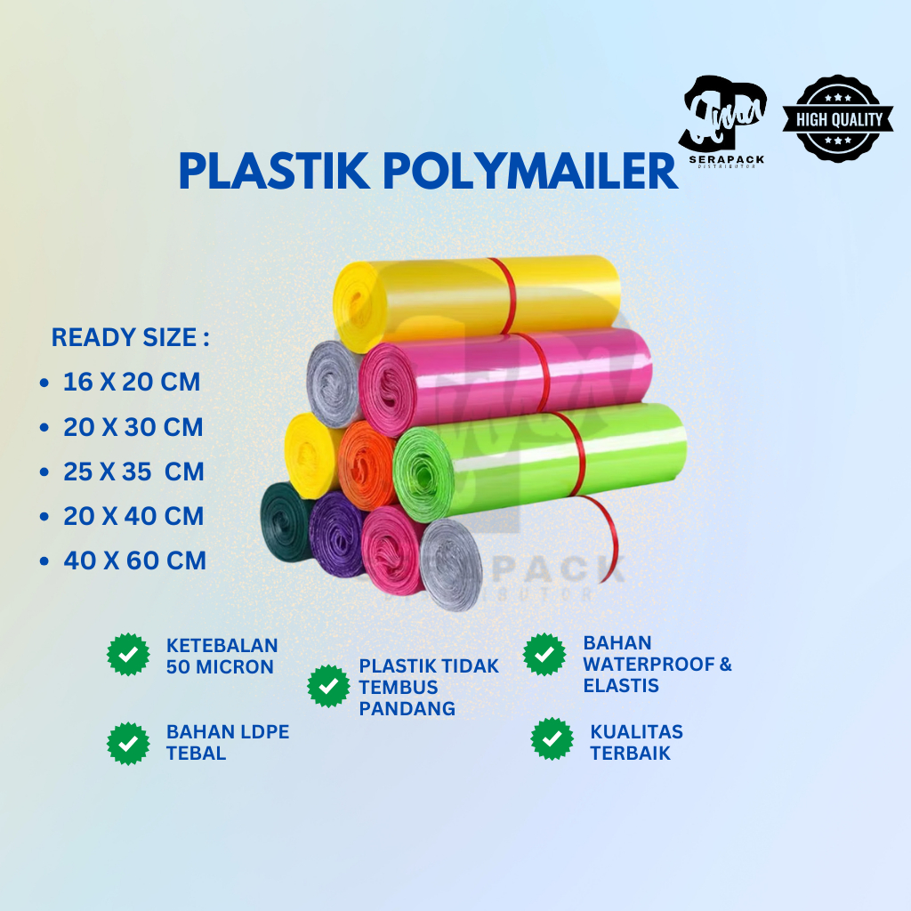 

Kantong Plastik Packing Silver / Polymailer Silver / Polymailer Silver LDPE Isi 100 Pcs Termurah Bagus