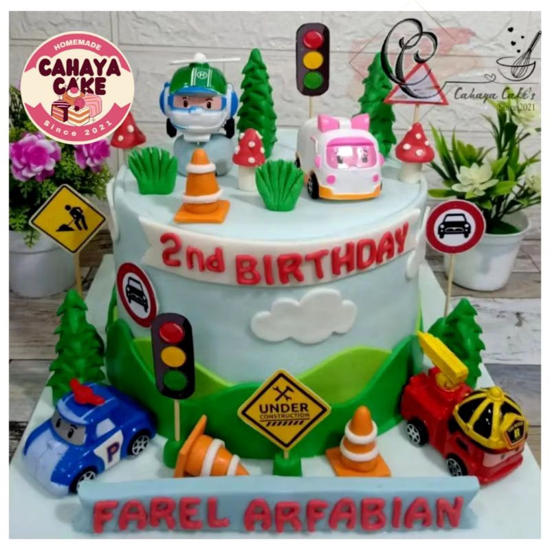 

Kue Ulang Tahun Robocar Poly / Robocar Poly Cake / Kue Ultah Robocar