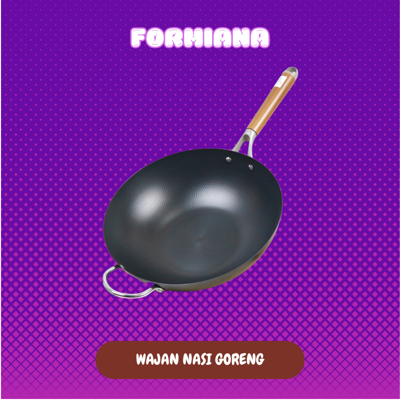 Preston Wajan nasi goreng 34 cm Polos & Motif tebal / Anti Lengket / Anti Karat - FM