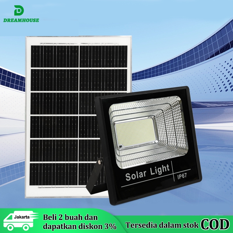45W Lampu Taman /LAMPU SOROT SOLAR CELL / LAMPU LED TENAGA MATAHARI / LAMPU PANEL SURYA / LAMPU TEMB
