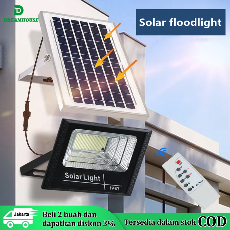 45W LAMPU SOROT SOLAR CELL / LAMPU LED TENAGA MATAHARI / LAMPU PANEL SURYA / LAMPU TEMBAK SOLAR CELL
