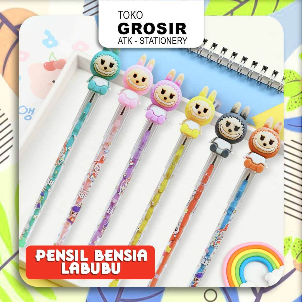 

Pensil Bensia Karakter Labubu Lucu