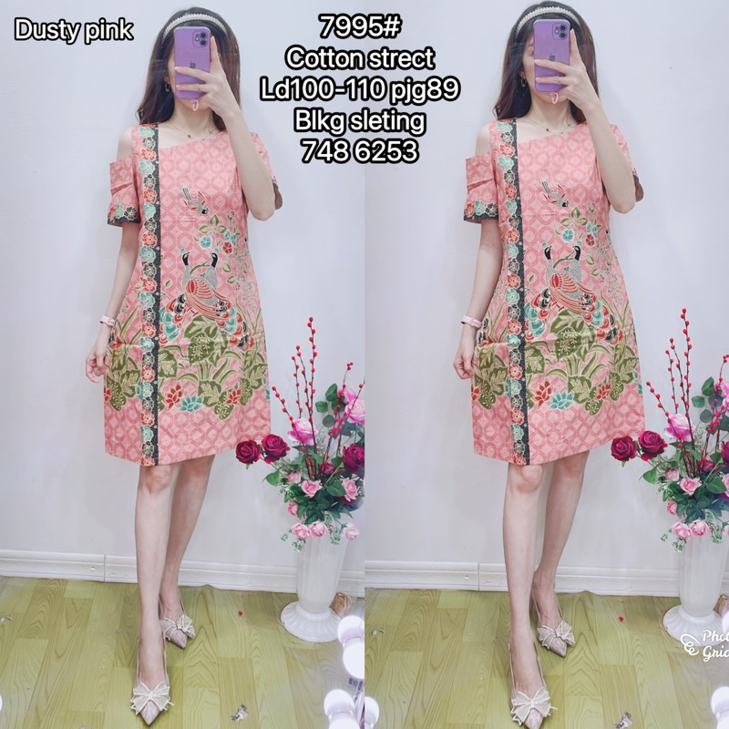 dress batik wanita model fashion/ batik modern