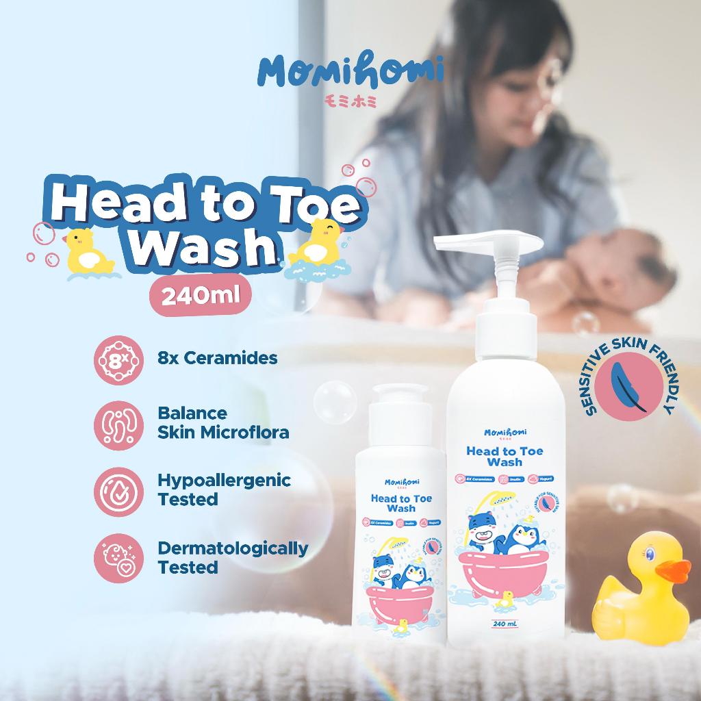 [HYPOALLERGENIC] Head To Toe Wash 240 80 ml Hampers skincare bayi lahiran set Sabun Mandi Anak Bayi 