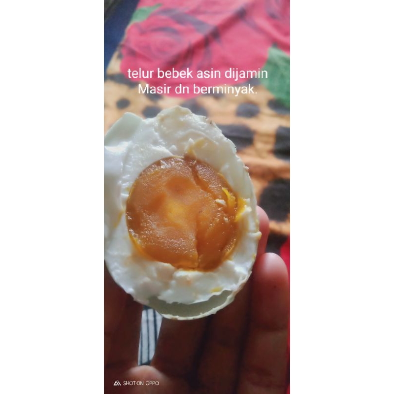 

telur bebek asin, dijamin masir dn berminyak.