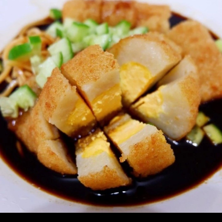 

pempek kapal selam jumbo ikan tenggiri