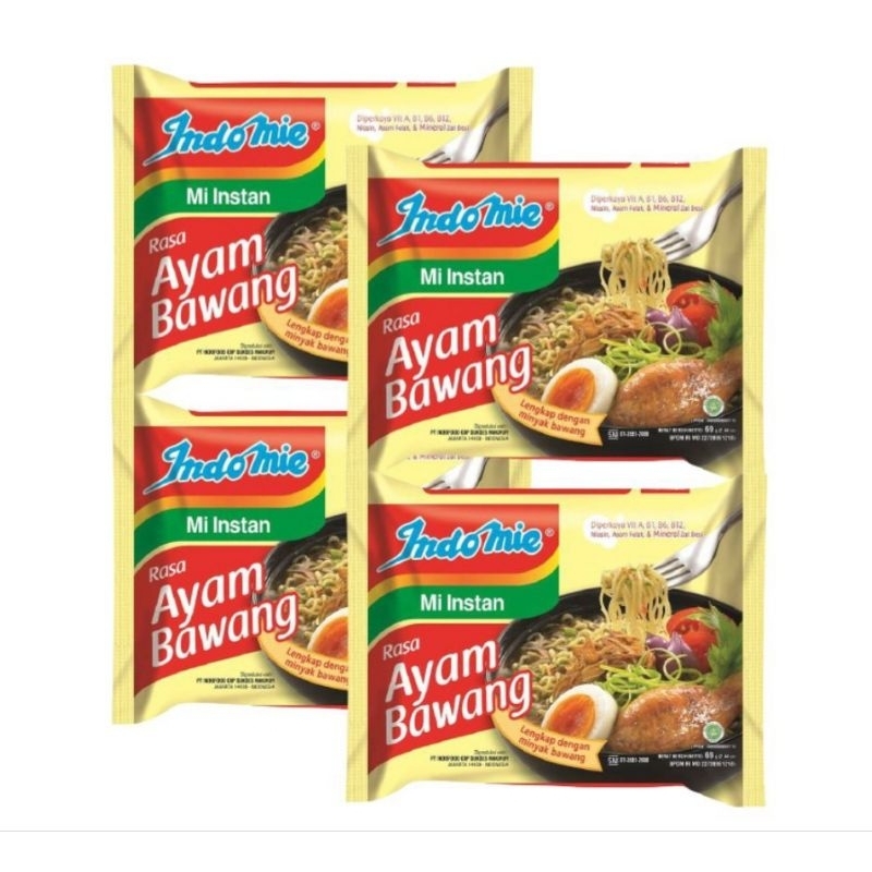 

Indomie Mie Instan Rasa Ayam Bawang Isi 4pcs