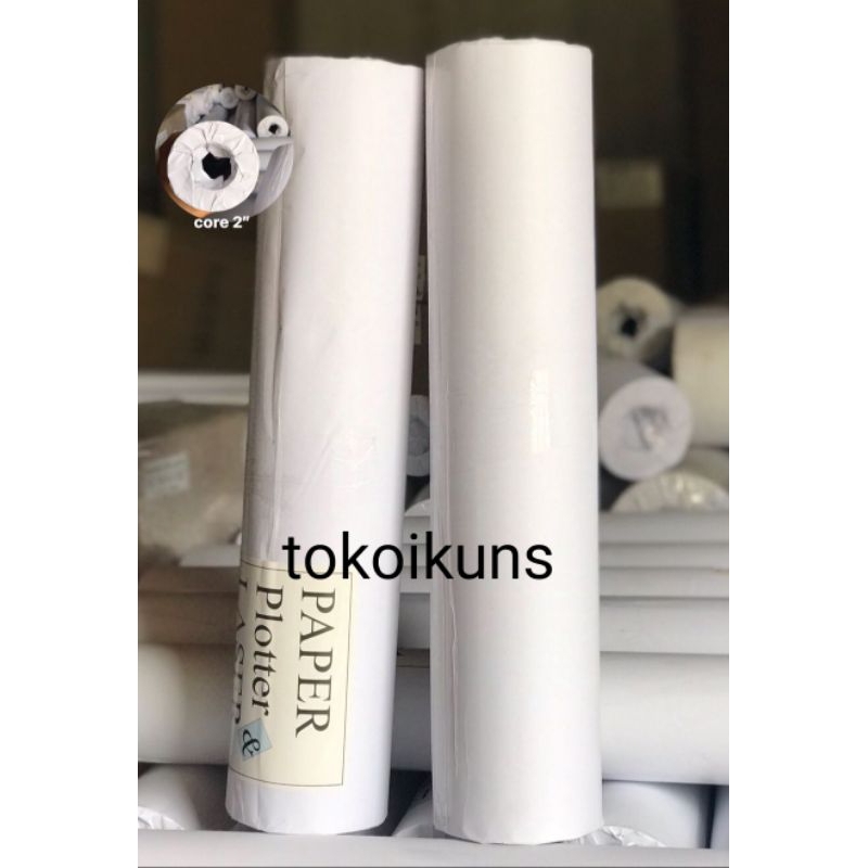 

Kertas HVS ROLL PLOTERR 80GSM A2 (14")x50Y