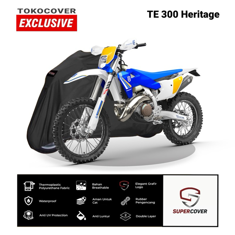 Cover Motor Sarung Motor Supercover Husqvarna TE 300 Heritage