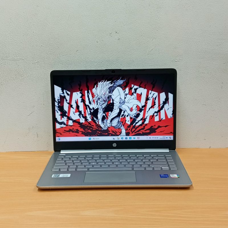 laptop hp 14s Intel core i5-1235U Intel iris Xe ram 8gb/SSD 512gb fhd backlit bergaransi resmi