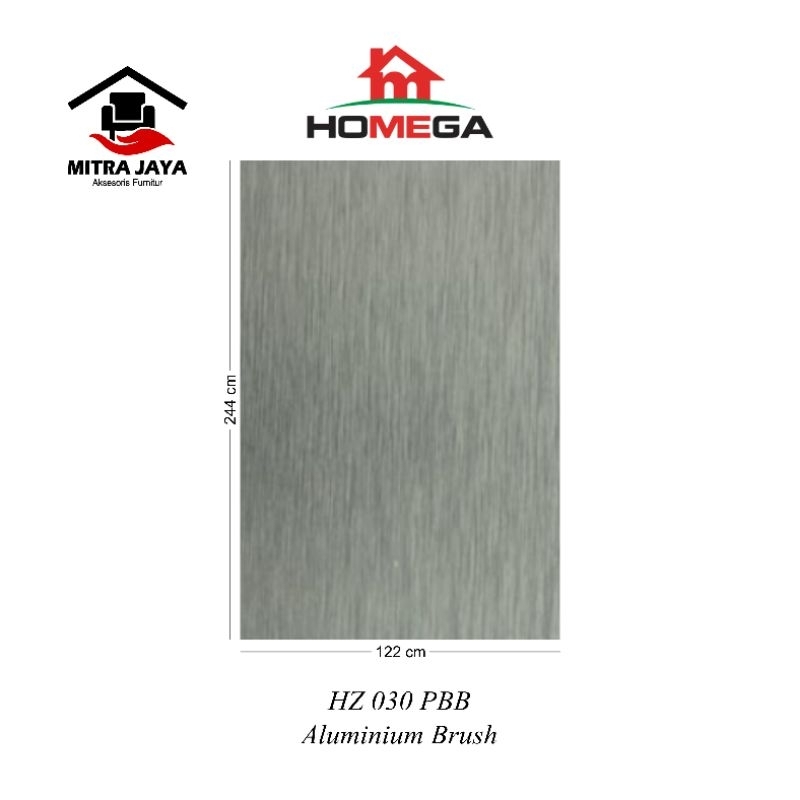 HPL Homega HZ 030 PB8 Homega HPL Aluminium Brush HZ030PBB HOMEGA Hpl Pelapis Kayu Tipe Hz030PB