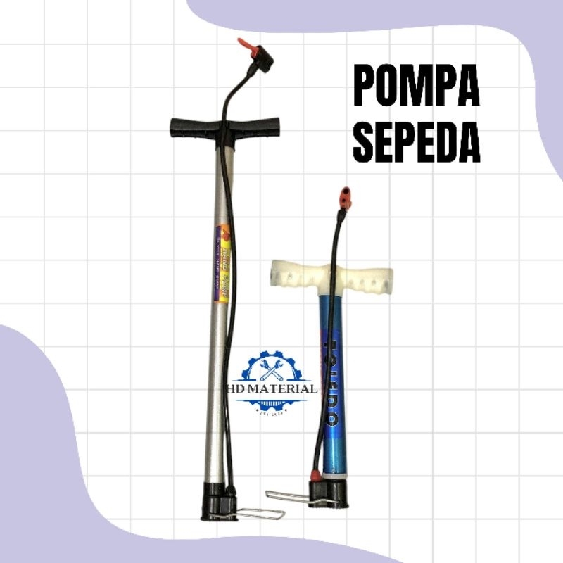 Pompa Angin Alloy / Pompa Tangan Ban / Kompa Ban / Pompa Bola / Kompa Ban Motor / Kompa Ban Multifun
