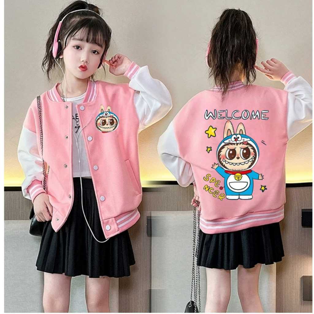 Spencer Doraemon Jaket  Baseball Anak cewe terbaru