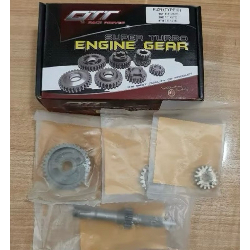 RASIO GEAR BOX FIZ R F1Z R RASIO ENGINE RASIO GIR RASIO QTT F1ZR TYPE C QTT 1st  14-28/35 2nd   17- 