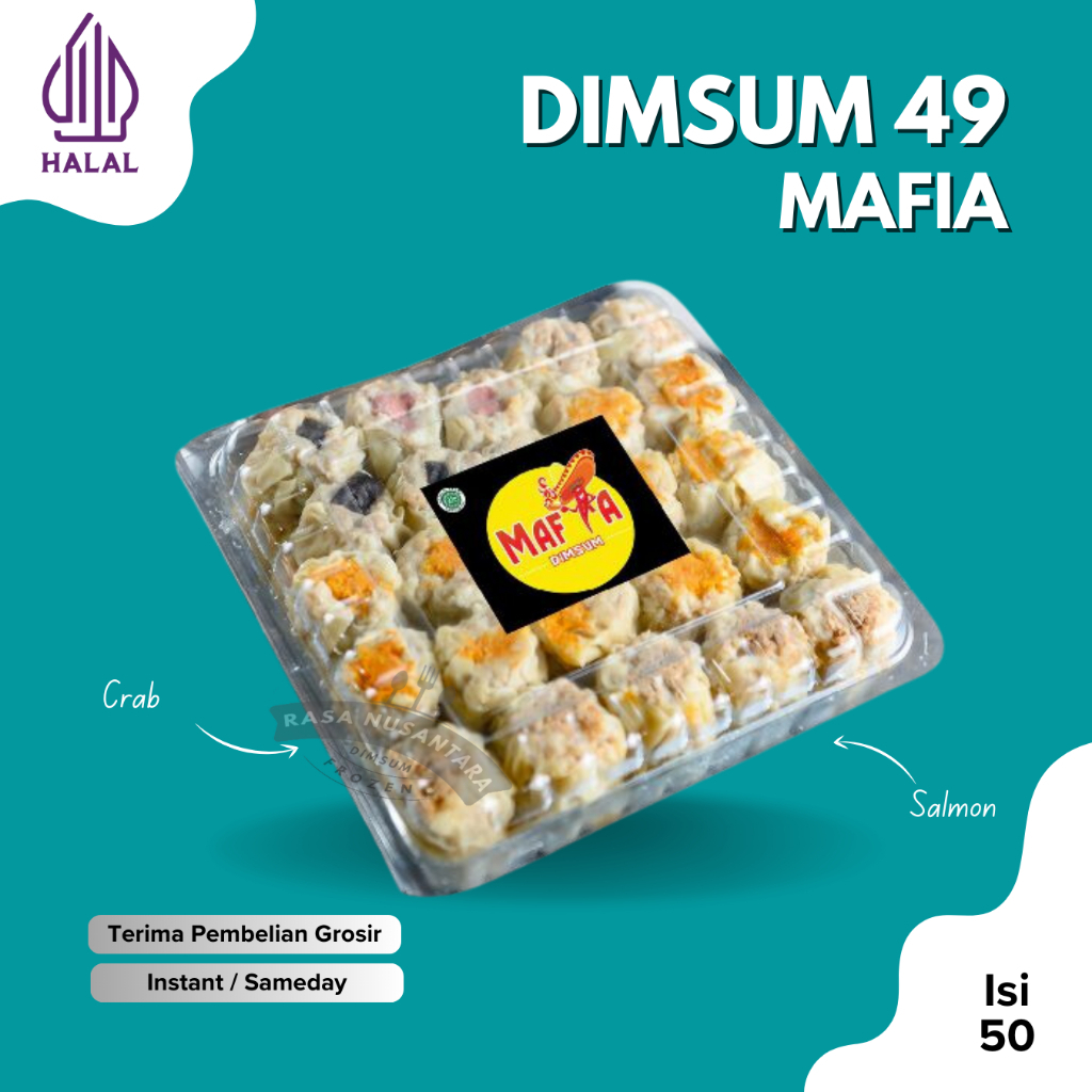 

Dimsum MAFIA isi 50 Pcs Halal Bergizi