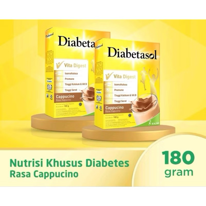 

Diabetasol Vita digest chocolate, cappucino dan vanila 180gr