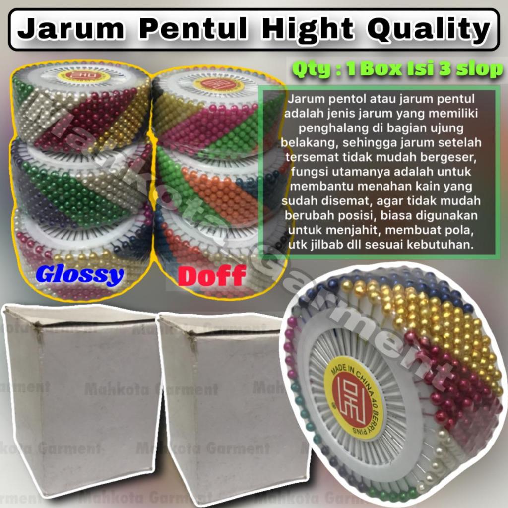 1 Box | Jarum Pentul Hight Quality | Jarum Pola Jahit | jarum pentul hijab | jarum pentul stainless 