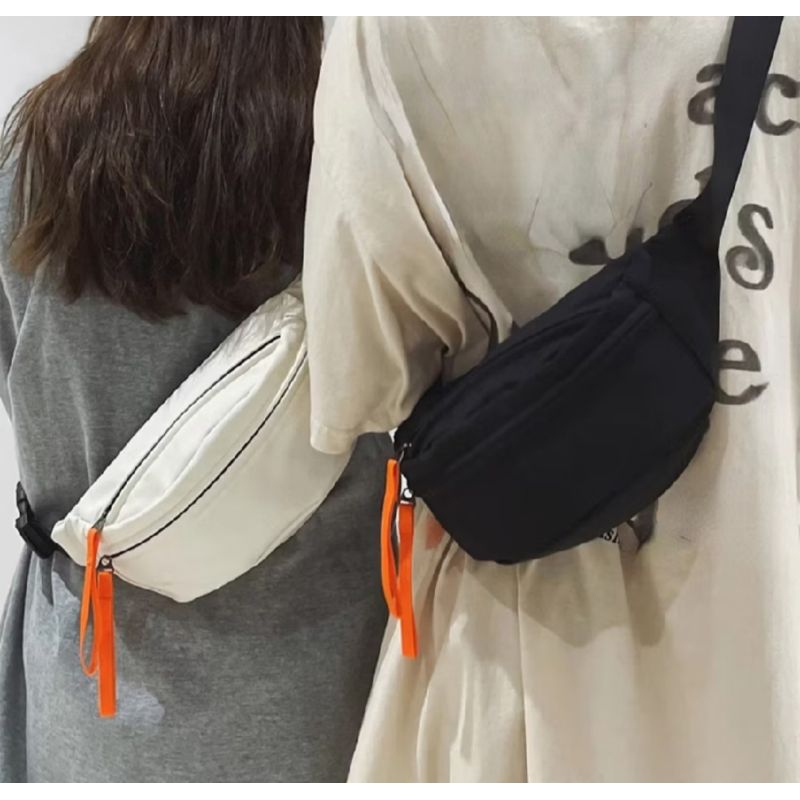 SN Tas Pinggang Fashion Unisex Tas Selempang Bahan Nilon Import Waterproof