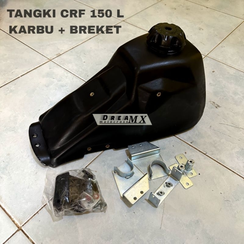 Tangki CRF 150 L Karbu plus breket Tangki bensin tangki custom crf150 l Karbu