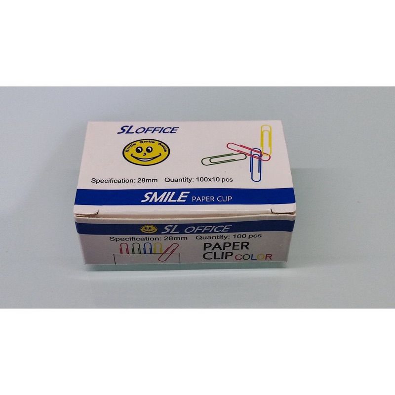 

Smile Paper Clip Color 28mm 100pcs