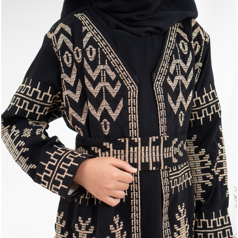 Abaya etnik anak