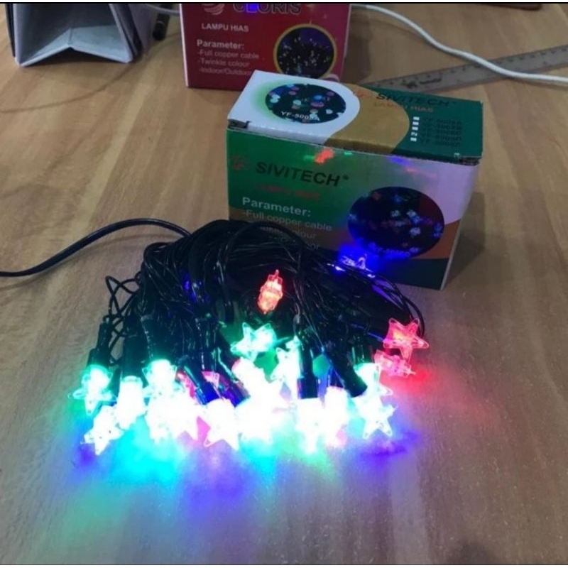 LAMPU HIAS / LAMPU NATAL KELAP KELIP BINTANG SIVITECH YF-5008D