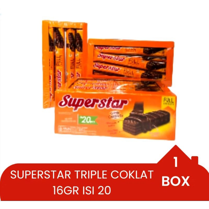 

Superstar Wafer Cokelat isi 20 Pcs