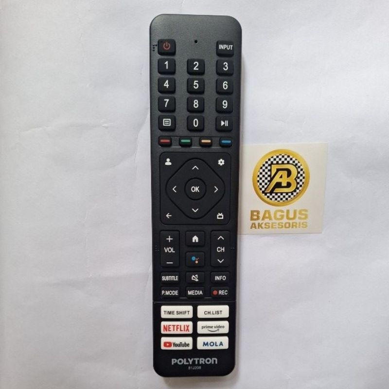 REMOT REMOTE GOOGLE TV POLYTRON 81J208 ORIGINAL