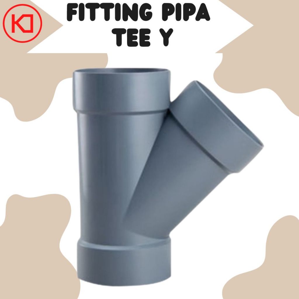 Tee Y Branch D PVC RucikaT Way Y-Branch 45 Derajat Rucika