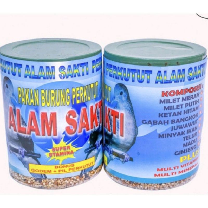 ALAM SAKTI PERKUTUT ORIGINAL PAKAN BURUNG PERKUTUT KEMASAN KALENG