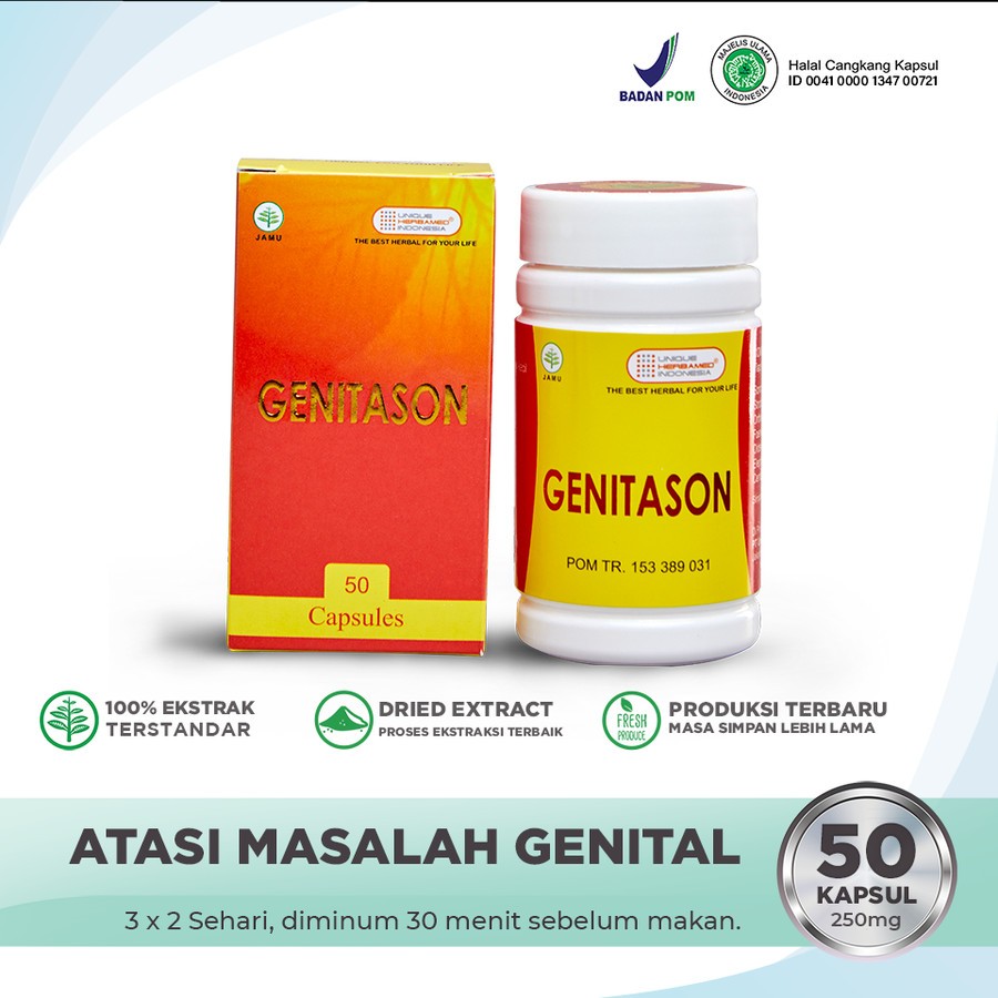 Kapsul Genitason Herbamed Herbal Kesehatan Vitalitas Pria Dewasa
