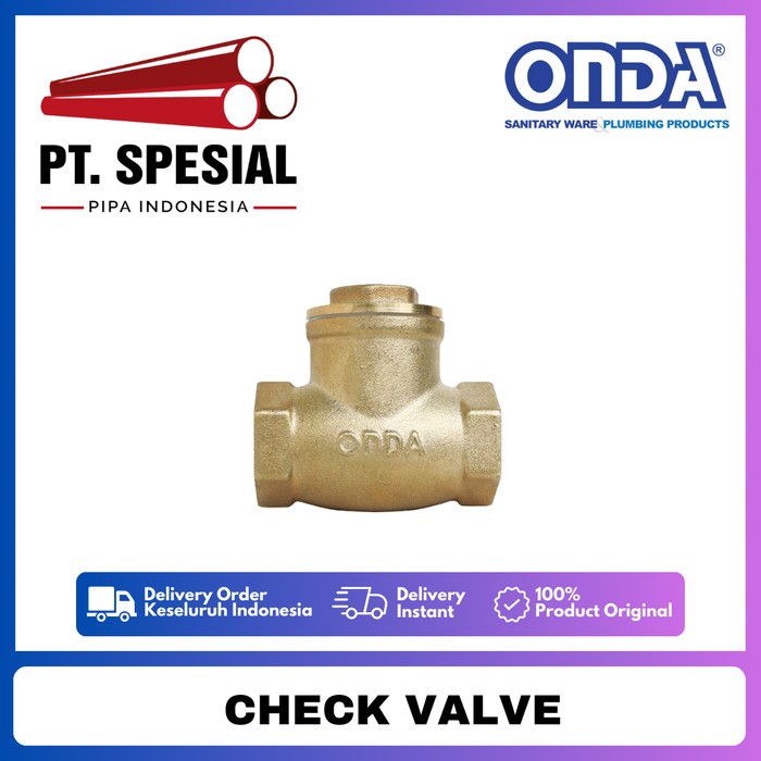 Onda Tabok Klep Kuningan /Check Valve Katup Onda - 03