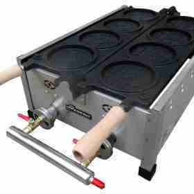 Mesin Waffle Bentuk Koin Korea (Gas) MKS-Gcoin4