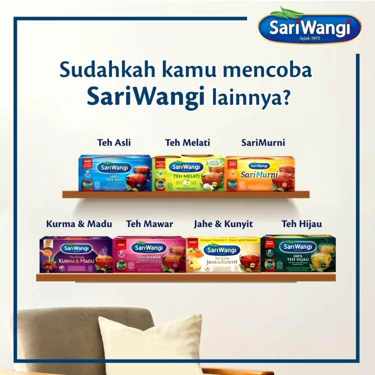 

HM ~ Sariwangi teh celup asli 25 sachet [1 box] 30gr.