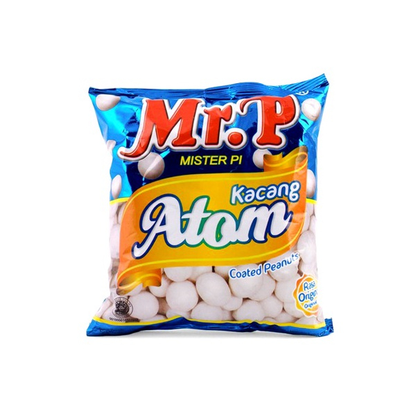 

MR. P ATOM COATED PEANUTS ORI 130GR | MAKANAN RINGAN ORIGINAL