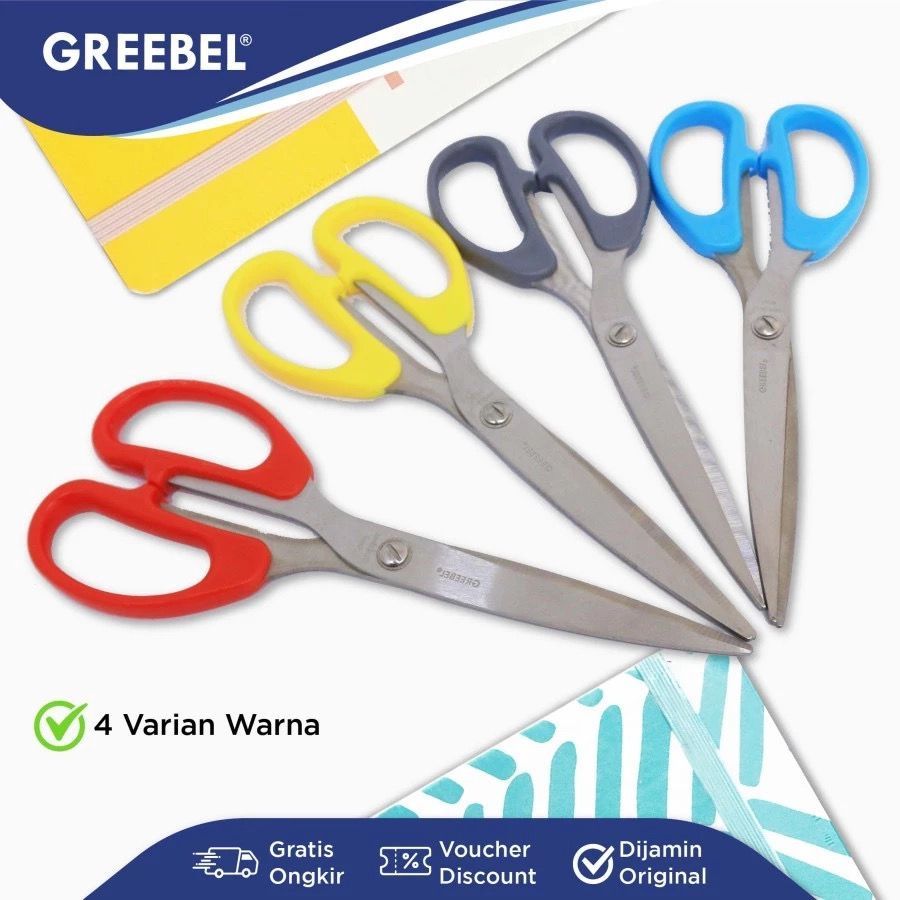 

Gunting Stainless Tajam | Gunting Greebel SC-10 | Gunting Kertas Sekolah Kantor