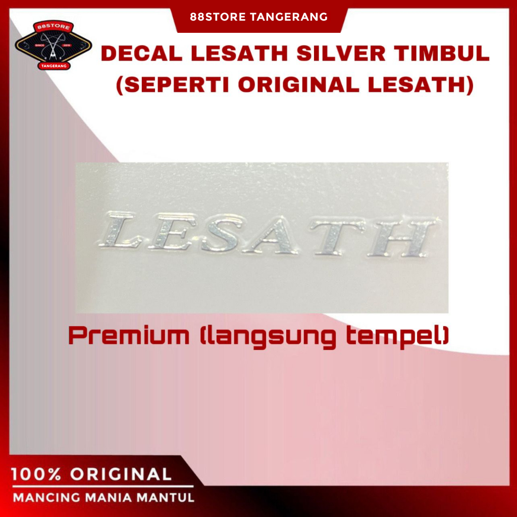 88storetangerang liebe sticker decal premium lesath silver ltd bunglon timbul mirip joran original l