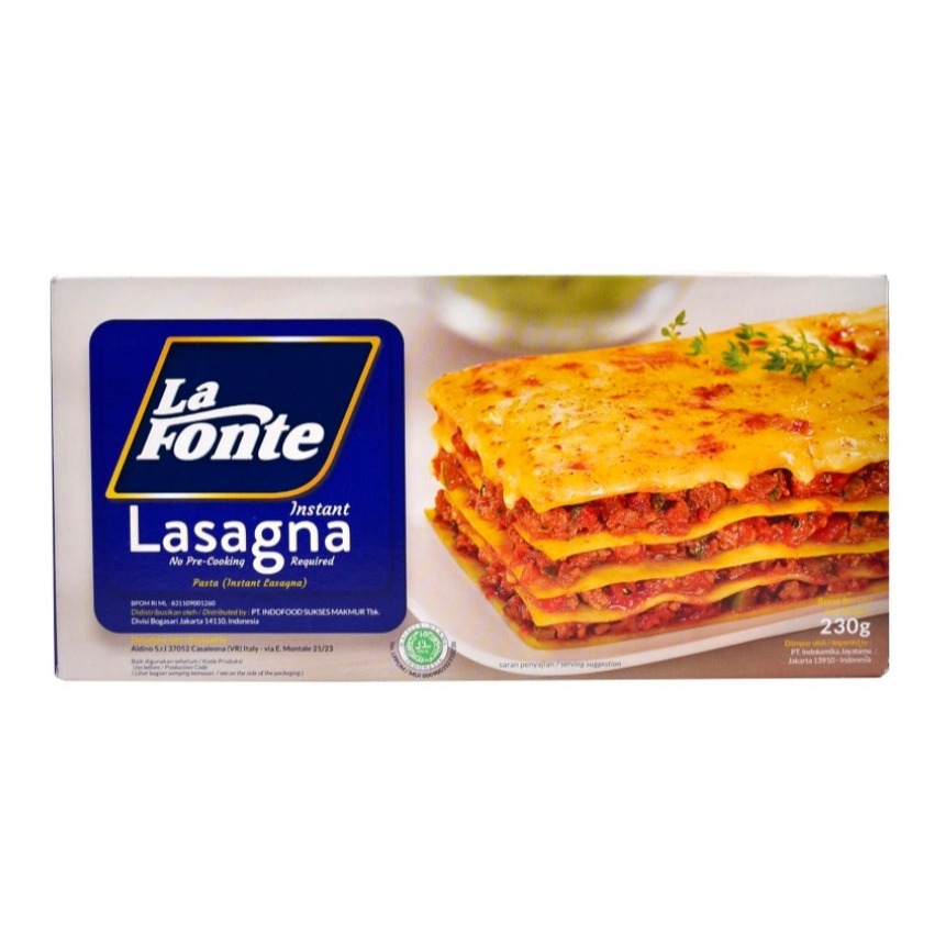 

LA FONTE Pasta Instan Lasagna La Fonte 230 Gr