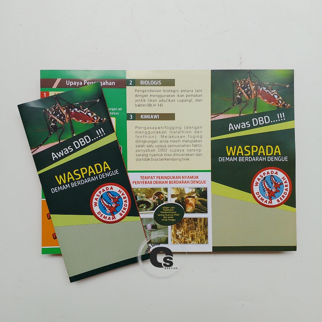 

Leaflet Waspada DBD - Upaya Pencegahan DBD - 3 M Plus DBD - Brosur DB