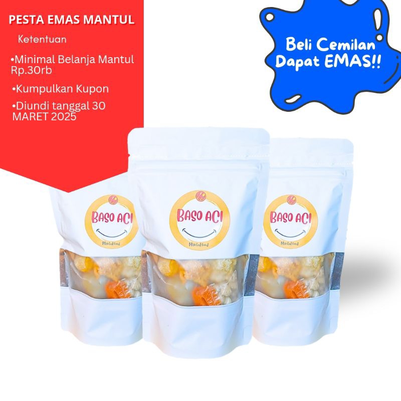 

Baso Aci Mantul 3 Bks - ORIGINAL Bakso Makanan Ringan Makanan Instan Cemilan Snack Frozen Food