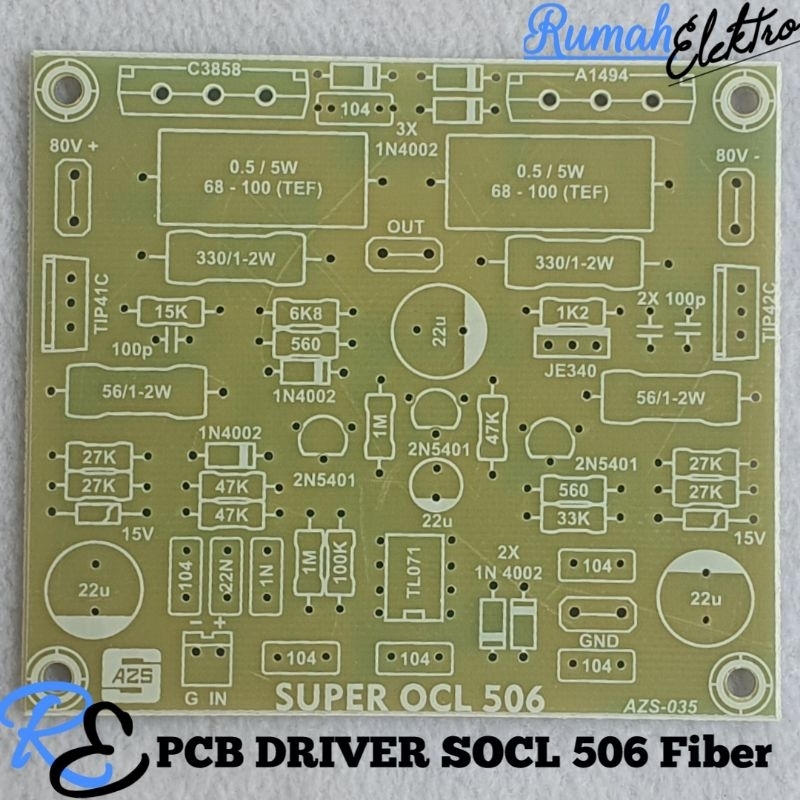 PCB SOCL 506 TEF FIBER FR4