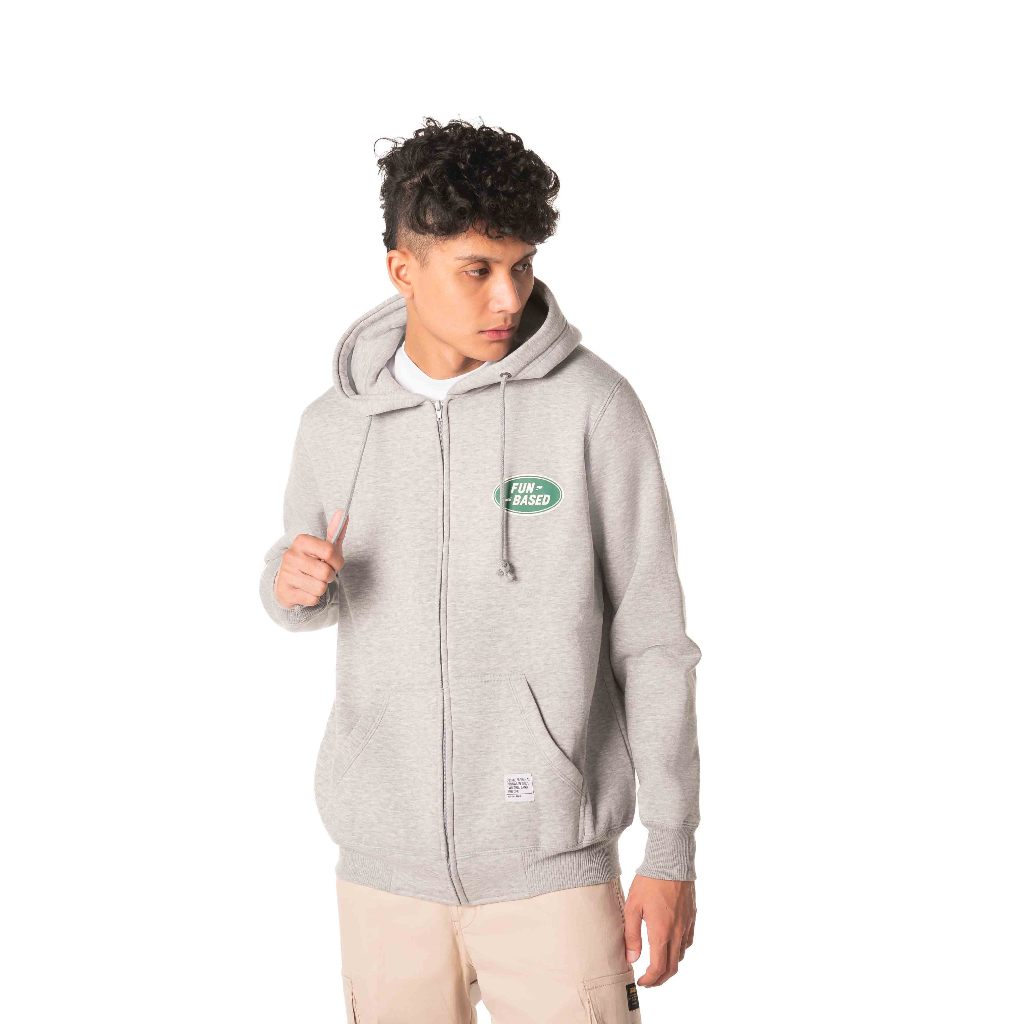 Cosmic Sweater Hoodie Pria LANDFUN ZIPPER MISTY