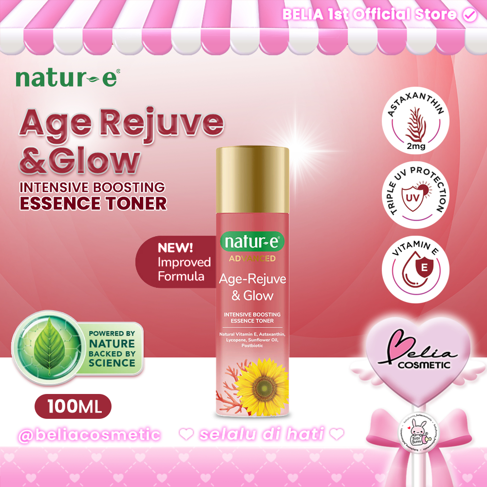 [ BELIA ] NATUR-E Advanced Intensive Boosting Essence Toner 100mL | Toner Wajah Melembabkan dan Menj