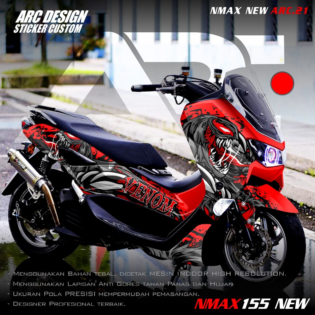 (COD PROMO) TERBARU Decal Sticker Yamaha Nmax 155 Connected 2020 2021 2022 2023 2024 Full Body - Sti