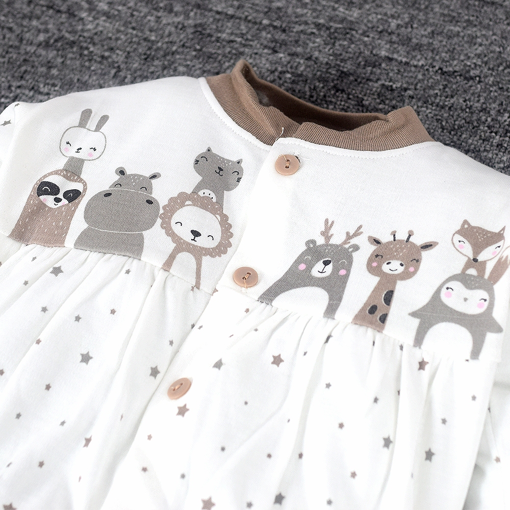 Gratong Baby Leon Sleepsuit Bayi Jumpsuit Bayi Jumpsuit Newborn Sleepsuit Bayi Tutup Kaki 0 12 Bulan