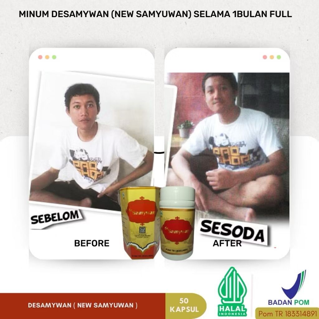 Obat Penggemuk Badan BPOM Vitamin Nafsu Makan Penambah Berat Badan Obat Gemuk Samywan Original