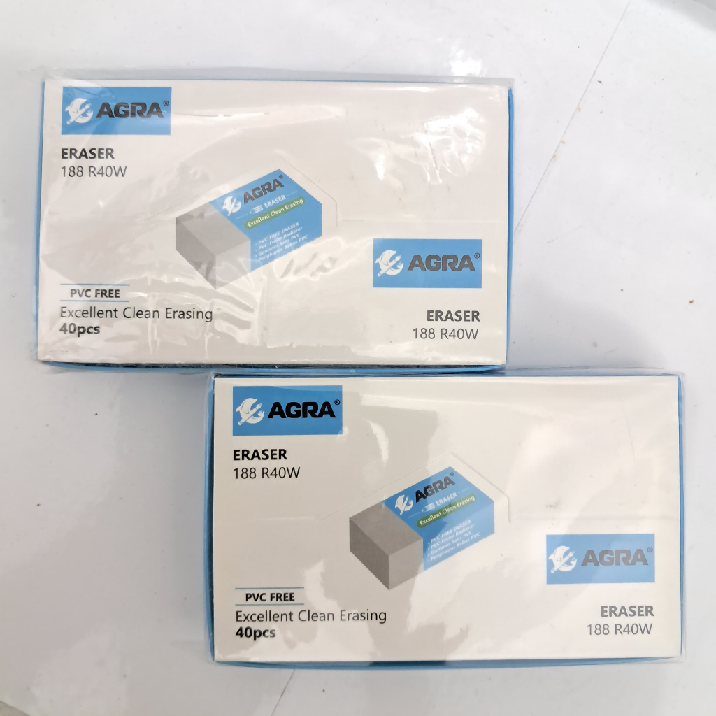 

1 Pak isi 40 Pcs Steap Putih AGRA / Penghapus