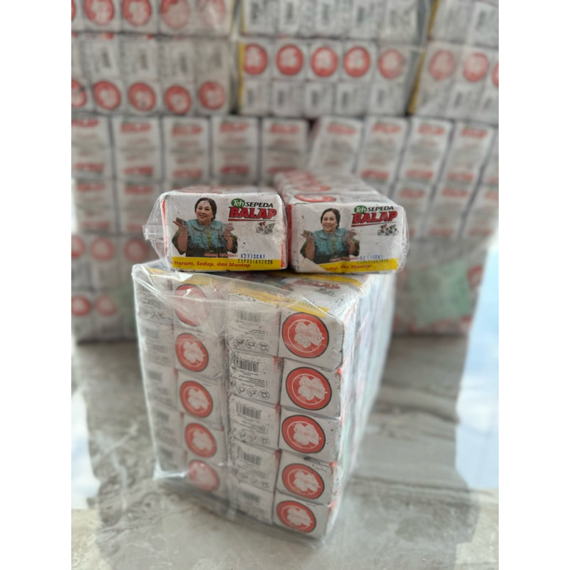 

Teh Sepeda Balap 1 pack isi 10 Pcs(Tanpa GELAS)